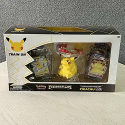 Pokemon Celebrations Premium Figure Collection Pikachu VMAX 25th Anniversary New 820650809408 - Image 1