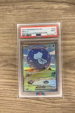 PSA 9 2024 Pokemon Paldean Fates Bubble Mew Ex Special illustration Rare #232 - Image 1