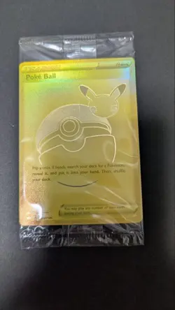 Pokemon Card Golden Pikachu V & Poke Ball 25th Anniversary PROMO English SWSH145 - Image 4