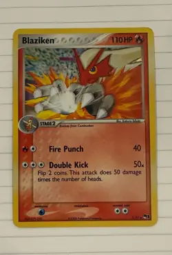 Blaziken - 1/17 - Pokemon Pop Series 1 Holo Card LP Shipped Via Lettermail - Image 1