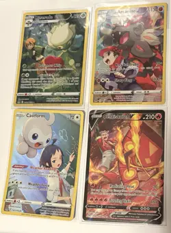 Pokemon Trainer Gallery Lot 4 Cards Roserade Arcanine Castform Centiskorch TG NM - Image 1