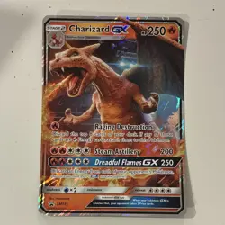 Oversized Pokemon Charizard GX SM195 Promo Holo SM Set Card Little Scuff on Back - Image 1