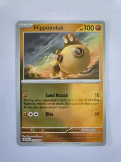 039/088 Hippopotas : Common Reverse Holo Card : Perfect Order : Pokemon TCG - Image 1