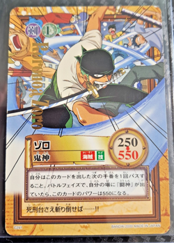 BANDAI One Piece Hyper Battle C291 RORONOA ZORO GOLD STAMPED SCARCE EARLY CARD - Image 1