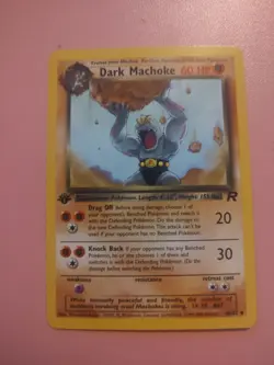 Dark Machoke 1st Edition 40/82 Team Rocket Pokemon TCG Card Uncommon - Image 1