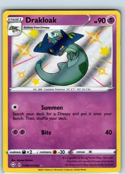 Pokemon Card - Drakloak SV061/SV122 Shining Fates: Shiny Vault - NM - Image 1