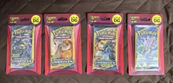 (4) Pokemon Dollar General Mini Booster Unbroken Bonds 3 Card Pack Full Art+FOIL - Image 1