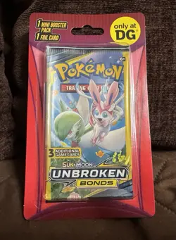 (4) Pokemon Dollar General Mini Booster Unbroken Bonds 3 Card Pack Full Art+FOIL - Image 4