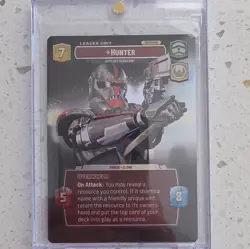 Star Wars Unlimited Hunter Leader Unit Card SHOWCASE - Image 1