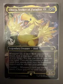 Choco, Seeker of Paradise (Borderless) (Chocobo Track Foil) Final Fantasy Foil - Image 1