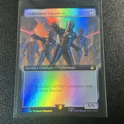~ Cybermen Squadron ~ NM Extendend Art Foil ~ UB: Doctor Who ~ MTG ~ - Image 1