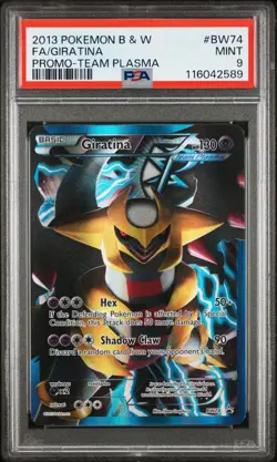 2013 POKEMON BW BLACK STAR PROMO GIRATINA #BW74 FULL ART PSA 9 MINT #116042589 - Image 1
