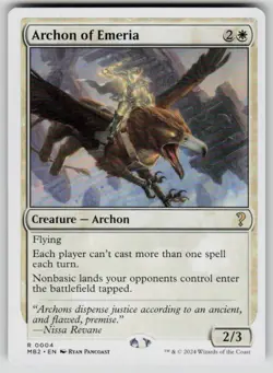 Archon of Emeria (White Border) Rare Mystery Booster 2 4 MTG Near Mint 2024 - Image 1