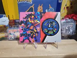Pokemon Team Rocket Card Database - Lucario Combo Lot, Shiny Variant- 2 Card Lot - Image 4