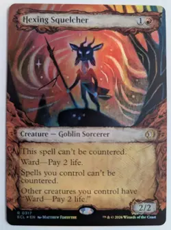 MTG Hexing Squelcher (Showcase) FOIL Lorwyn Eclipsed English NM - Image 1