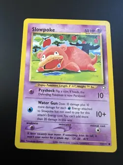 Slowpoke 73/111 Neo Genesis Unlimited 2000 Pokemon Card Common NM - Image 1