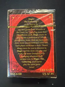 MTG 4th Edition Starter Deck (Sealed) – Vintage Magic The Gathering Deckmaster - Image 2