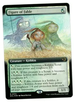 MTG Figure of Fable Borderless Foil Lorwyn Eclipsed Magic The Gathering TCG - Image 1