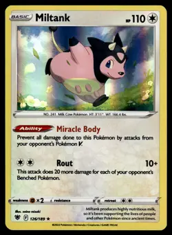 Miltank 126/189 Rare Astral Radiance Pokemon Holo Near Mint - Image 1