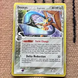 Pokemon Deoxys (Delta Species - Defense Forme) 4/110 EX Holon Phantoms Holo Rare - Image 1