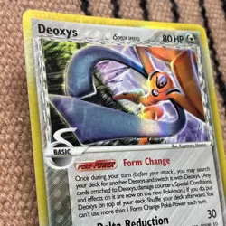 Pokemon Deoxys (Delta Species - Defense Forme) 4/110 EX Holon Phantoms Holo Rare - Image 2