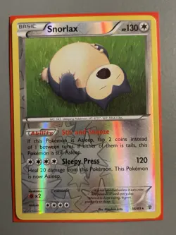 The Pokemon Company Generations Snorlax 58/83 Mint Reverse Holo 130 HP 2016 EN - Image 1