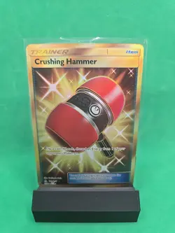 Crushing Hammer - 166/156 - Pokemon Ultra Prism Sun & Moon Secret Rare Card NM - Image 1