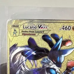 The Pokemon Company Lucario VMAX 022/074 Gold Metal 460 HP Pokemon Card - Image 2
