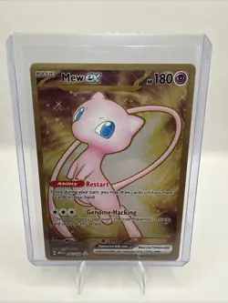 Pokemon TCG Mew EX Metal Gold NM 205/165 Scarlet & Violet 151 Promo Card - Image 1
