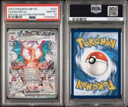 2023 Pokemon Obsidian Flames Charizard EX Special Illustration Rare PSA 10 SIR - Image 3
