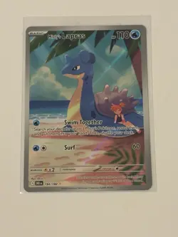 Pokemon Misty's Lapras 194/182 Sv10 Destined Rivals Full Art Holo IR 110 HP - Image 1