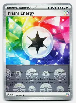 PRISM ENERGY (POKE BALL PATTERN) SV: BLACK BOLT 086/086 NM UNCOMMON POKEMON - Image 2