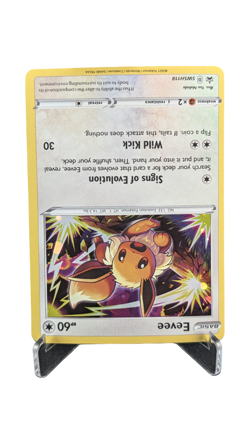 Eevee HD SWIRL SWSH118 Cosmos Holo Black Star Promo Pokemon NM 2021 Costco Chest - Image 2
