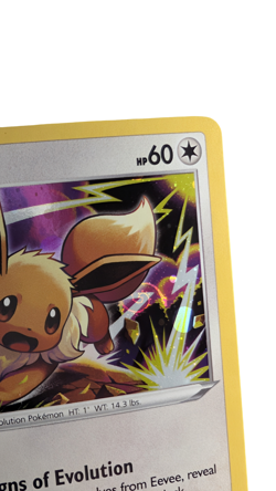 Eevee HD SWIRL SWSH118 Cosmos Holo Black Star Promo Pokemon NM 2021 Costco Chest - Image 3