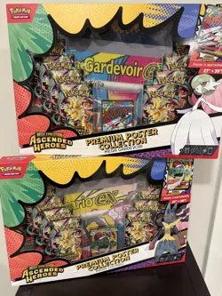 LOT OF 2 Pokemon Ascended Heroes Premium Poster Collection Gardevoir & Lucario - Image 1