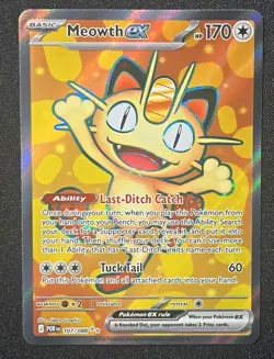 Pokemon TCG Meowth EX # 107/088 Perfect Order Ultra Rare Holo NM - Image 2