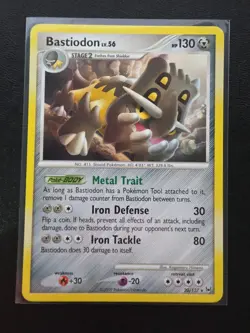 Pokemon TCG Bastiodon 20/127 Platinum Base Set Non Holo Rare - Image 1