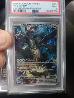 2026 Pokemon Ascended Heroes N’s Zekrom Black Star Promo 031 PSA 9 - Image 1