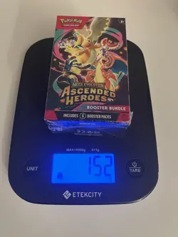 152g HEAVY! Pokemon TCG Ascended Heroes Booster Bundle Possible GOD PACKU Seal - Image 1