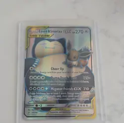 The Pokemon Company Eevee & Snorlax GX TAG TEAM Full Art Holo 171/181 - Image 1