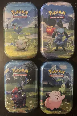 Pokemon Ascended Heroes Mini Tin Lot Set of 4 Brand New Factory Sealed QTY - Image 1