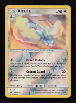 Altaria 80/111 Rare Crimson Invasion Pokemon Reverse Holo Near Mint - Image 1