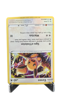Eevee HD SWIRL SWSH118 Cosmos Holo Black Star Promo Pokemon NM 2021 Costco Chest - Image 2