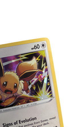 Eevee HD SWIRL SWSH118 Cosmos Holo Black Star Promo Pokemon NM 2021 Costco Chest - Image 3
