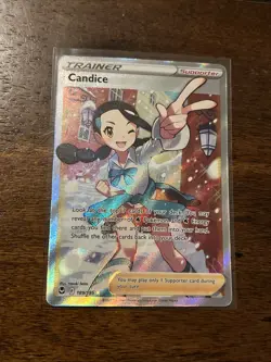 Candice 189/195 - Silver Tempest - Pokemon TCG - Full Art Trainer - Ultra Rare - Image 1