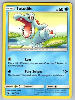 Totodile 22/70 Common Dragon Majesty Pokemon Near Mint - Image 1