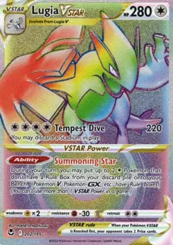 Pokemon TCG Lugia V Star 202/195 Silver Tempest - Image 1