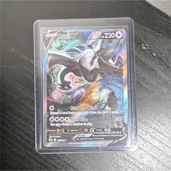 Pokemon Lugia V Ultra Rare 186/195 Silver Tempest 220HP Basic Dragon Aero Dive - Image 1