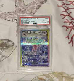 2024 Pokemon SV8a JP Espeon EX Special Art Rare #211 PSA 10 - Image 1