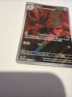 2023 POKEMON SCARLET & VIOLET: OBSIDIAN FLAMES SCIZOR ILLUSTRATION RARE #205/197 - Image 2